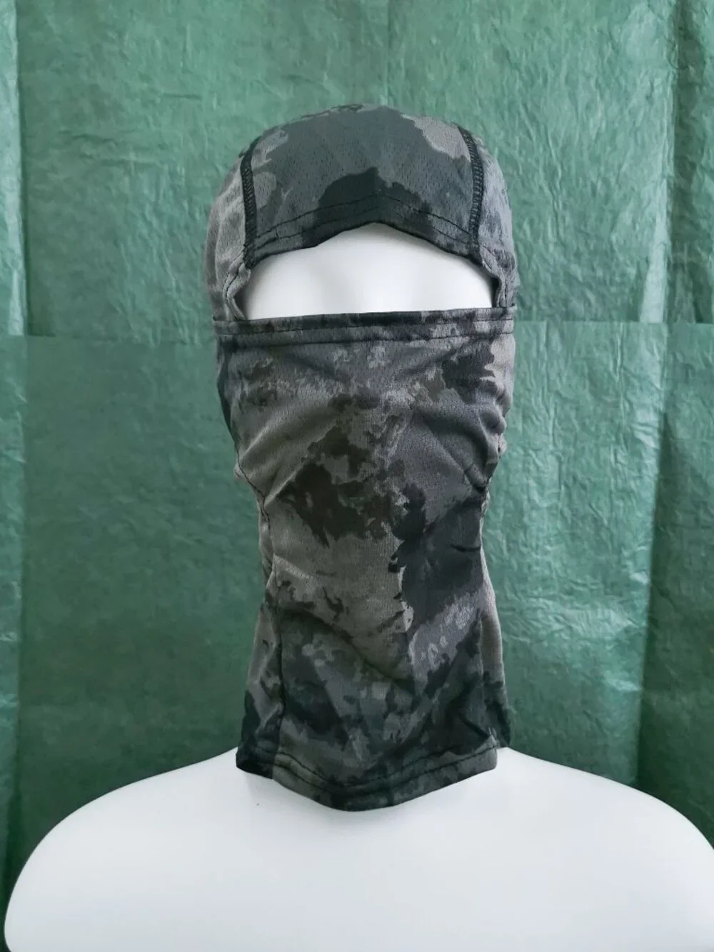 Multi Functional Black Camo Hood Mask Fast Dry Outdoor Hunting Cycling
